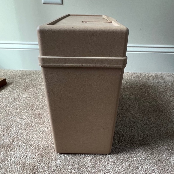 Vintage Brown/Tan Plastic Ballonoff File Storage Organizer Box Portafile - Picture 9 of 16